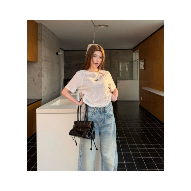 CELINE 셀린느 크리스탈 비즈 데님팬츠
