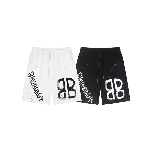 BALENCIAGA 발렌시아가 6420 그래피티 로고 스웨트 쇼츠