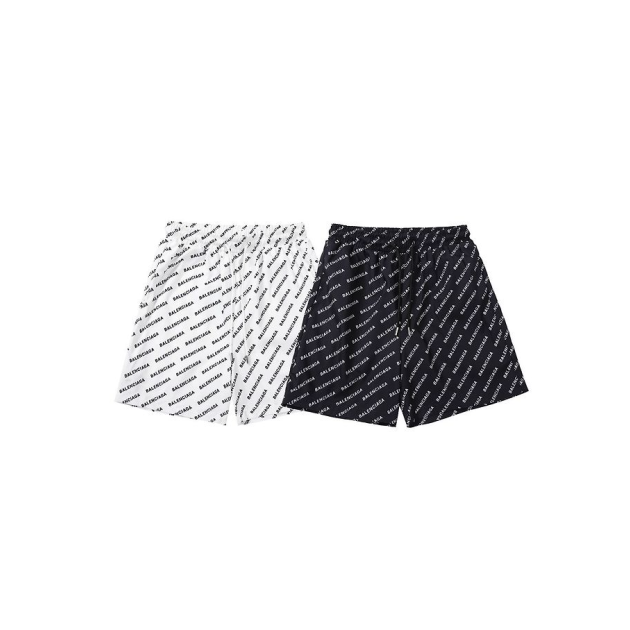 BALENCIAGA 발렌시아가 6455 올오버 로고 프린트 스윔 쇼츠