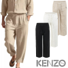 KENZO 겐조 레터링 자수 린넨 팬츠