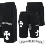 CHROME HEARTS 크롬하츠 화이트 크로스 트레이닝 반바지