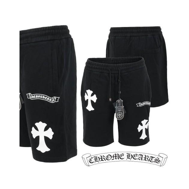 CHROME HEARTS 크롬하츠 화이트 크로스 트레이닝 반바지