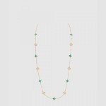 컬러 블라썸 BB 멀티 패턴 롱 목걸이 Q94887