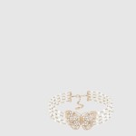 Toile de Jouy Papillon 초커 N3252